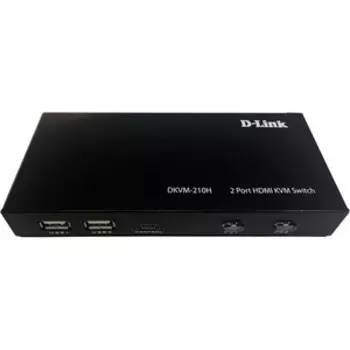 KVM-переключатель D-Link 2-портовый, с портами HDMI и USB (DKVM-210H/A1A)