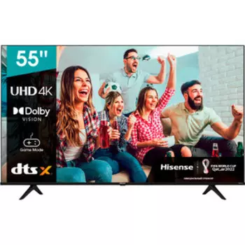 LED Телевизор Hisense 55A6BG (Ultra HD, DVB-T2, DVB-C, DVB-S, DVB-S2, Smart TV) черный