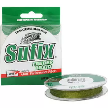 Леска плетеная SUFIX Feeder braid зеленая 100 м 0.06 мм 2,7 кг