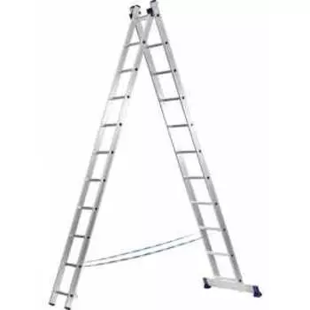 Лестница двухсекционная Сибин 2х11 ступеней (38823-11)