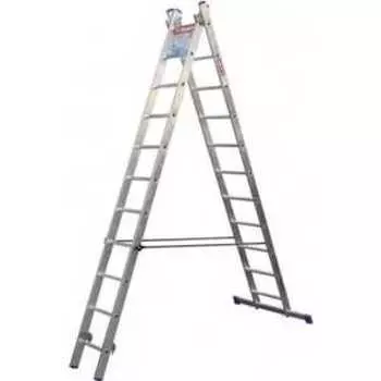 Лестница двухсекционная Сибин 2х7 ступеней (38823-07)