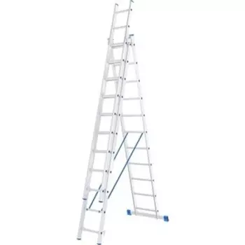 Лестница трехсекционная СибрТех 11 ступеней (97821)