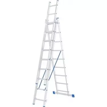 Лестница трехсекционная СибрТех 9 ступеней (97819)