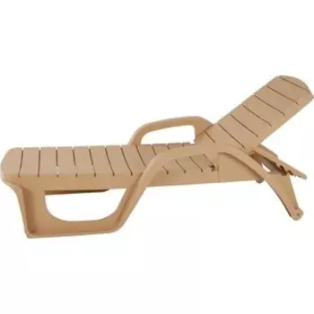 Лежак Garden story Прованс пластик бежевый