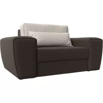 Лига Диванов Кресло Лига-008 рогожка коричневый/бежевый 118914