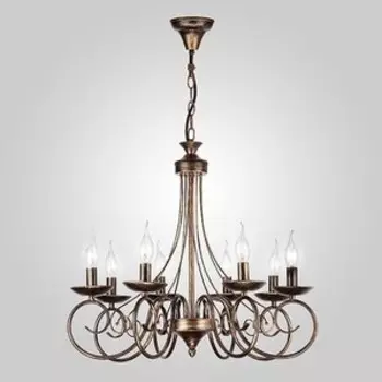 Люстра Eurosvet 22404/8 черный с золотом