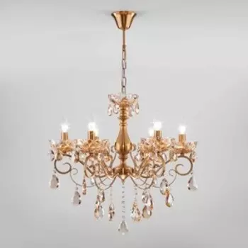 Люстра Eurosvet Подвесная Escada 10109/6 бронза/тонированный хрусталь Strotskis