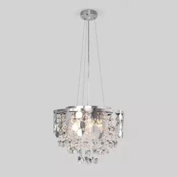 Люстра Eurosvet Подвесная Lianna 10114/6 хром/прозрачный хрусталь Strotskis
