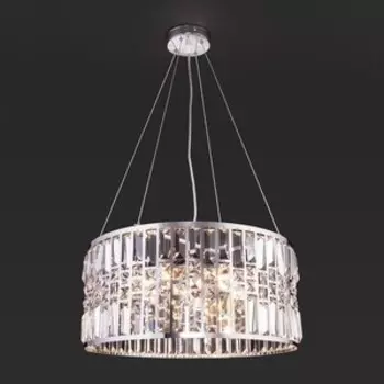 Люстра Eurosvet Подвесная Lory 10116/5 хром/прозрачный хрусталь Strotskis
