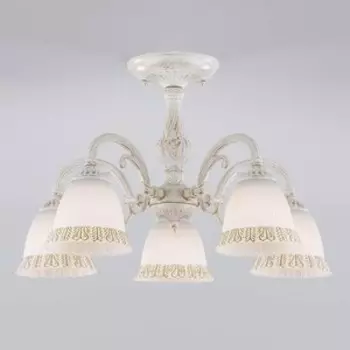 Люстра Eurosvet Потолочная Campina 60107/5 белый с золотом