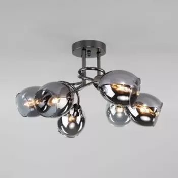 Люстра Eurosvet Потолочная Roselyn 30171/6 черный жемчуг