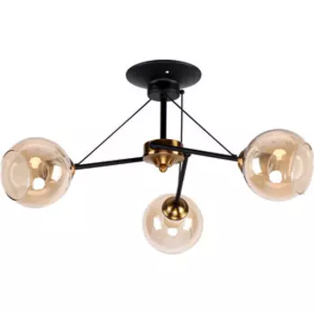 Люстра Imex потолочная 3*60Вт E27 (MD.2840-3-S BK+CP)