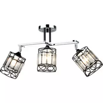 Люстра Imex потолочная 3*60Вт E27 MD.3372-3-S CH+BK