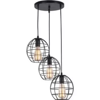 Люстра подвесная Imex MD.1703-3-P BK 3*60Вт E27