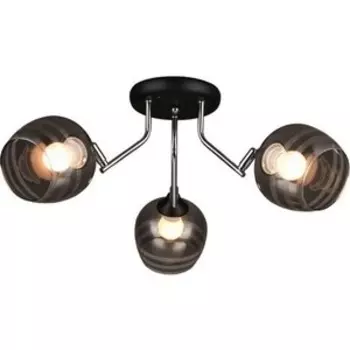 Люстра потолочная Imex MD.0889-3-S BK+CH 3*60Вт E27