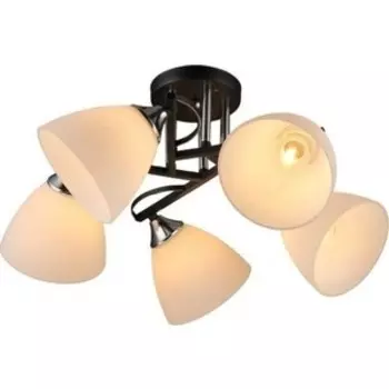 Люстра потолочная Imex MD.2980-5-S BK+CH 5*60Вт E27