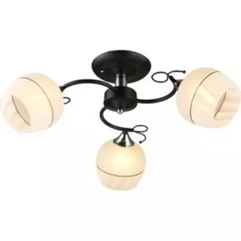 Люстра потолочная Imex MD.3314-3-S BK+CH 3*60Вт E27