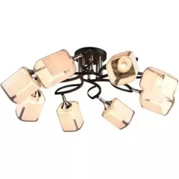 Люстра потолочная Imex MD.3499-8-S BK+CH 8*60Вт Е27