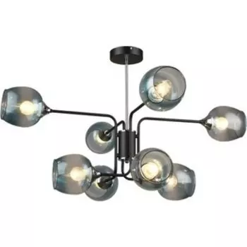 Люстра потолочная Imex MD.3564-8-S BK+CH 8*60Вт E27