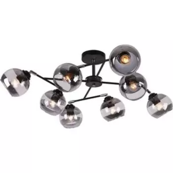 Люстра потолочная Imex MD.9460-8-S BK+CH 8*60Вт E27