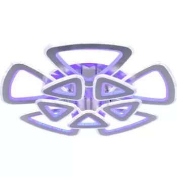 Люстра светодиодная Profit Light 8008/5+5 NKL 270W+210W BL+YL