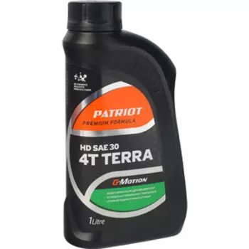 Масло моторное PATRIOT HD SAE 30 4Т TERRA G-Motion 1л (850030400)