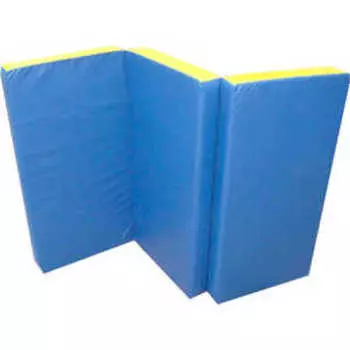 Мат КМС № 4 (100 х 150 х 10) складной сине-жёлтый