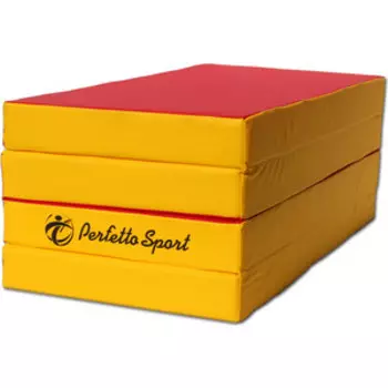 Мат PERFETTO SPORT № 5 (100 х 200 х 10) складной красно-жёлтый