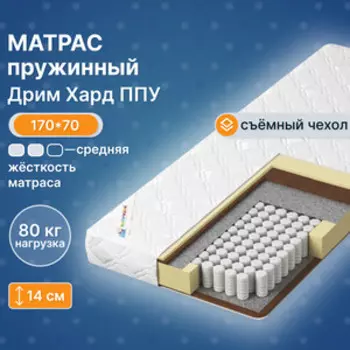 Матрас Капризун Дрим Хард ППУ 170x70