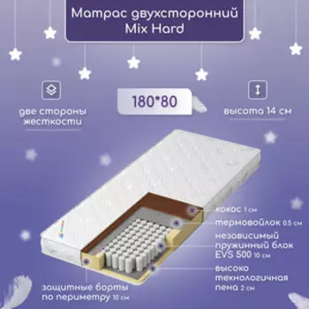 Матрас Капризун Микс Хард 180 на 80 см