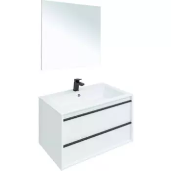 Мебель для ванной Aquanet Lino 80 белая матовая