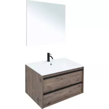 Мебель для ванной Aquanet Lino 80 дуб веллингтон