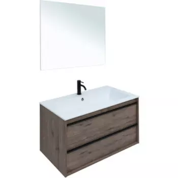 Мебель для ванной Aquanet Lino 90 дуб веллингтон