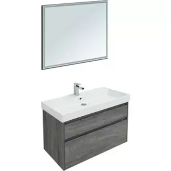 Мебель для ванной Aquanet Nova Lite 100 два ящика, дуб рошелье