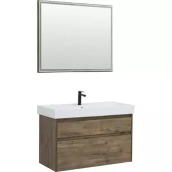 Мебель для ванной Aquanet Nova Lite 100 два ящика, дуб рустикальный
