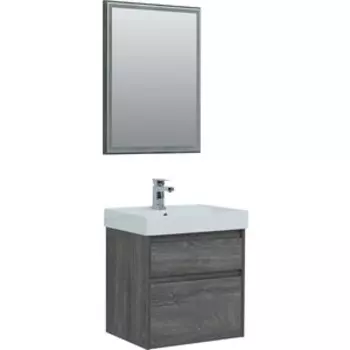 Мебель для ванной Aquanet Nova Lite 60 два ящика, дуб рошелье