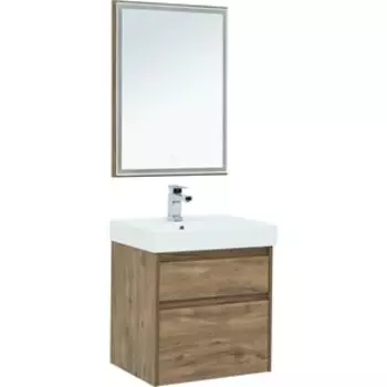 Мебель для ванной Aquanet Nova Lite 60 два ящика, дуб рустикальный