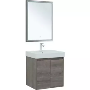 Мебель для ванной Aquanet Nova Lite 60 две дверки, дуб рошелье