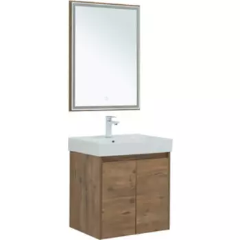 Мебель для ванной Aquanet Nova Lite 60 две дверки, дуб рустикальный