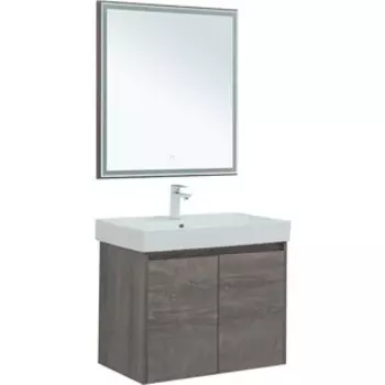 Мебель для ванной Aquanet Nova Lite 75 две дверки, дуб рошелье