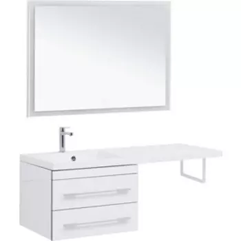 Мебель для ванной Aquanet Верона 120 (58) левая, белая