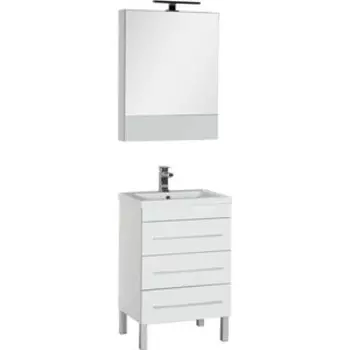 Мебель для ванной Aquanet Верона 58 три ящика, белая
