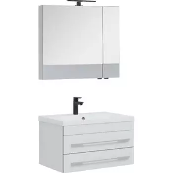 Мебель для ванной Aquanet Верона 75 два ящика, белый
