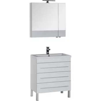 Мебель для ванной Aquanet Верона 75 три ящика, белый