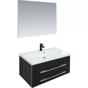 Мебель для ванной Aquanet Верона 90 черный матовый