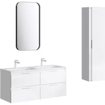 Мебель для ванной Aqwella Accent 120 4 ящика, белый