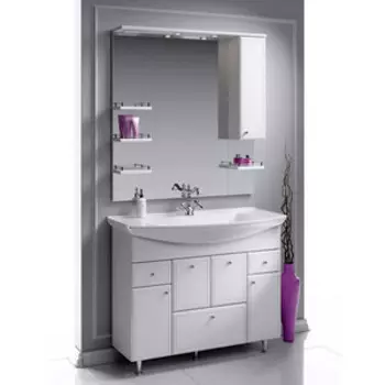 Мебель для ванной Aqwella Барселона 105х49 белая
