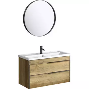 Мебель для ванной Aqwella Fargo 100 2 ящика, дуб балтийский