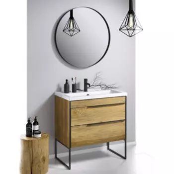 Мебель для ванной Aqwella Fargo 100 напольная, дуб балтийский