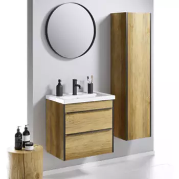 Мебель для ванной Aqwella Fargo 60 2 ящика, дуб балтийский